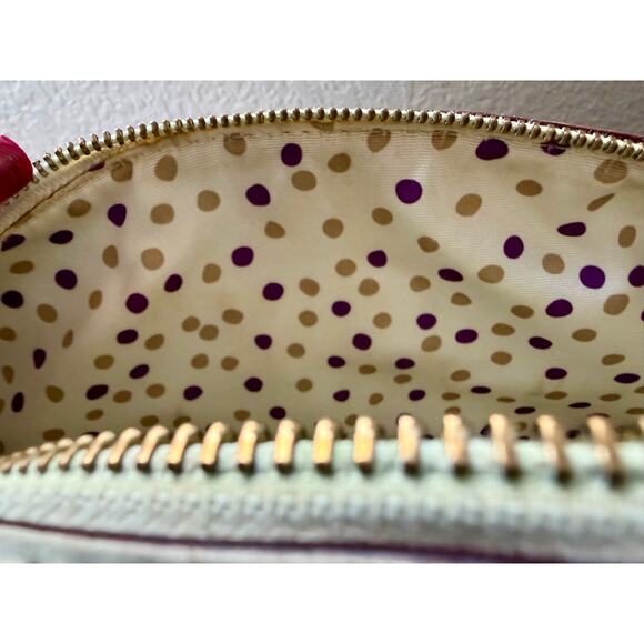 Kate Spade New York Black White Satchel Purse Handbag Shoulder Bag Polka Dot - Picture 7 of 16